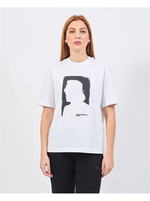 T-shirt femme Karl Lagerfeld avec logo KARL LAGERFELD | 245J1711J109